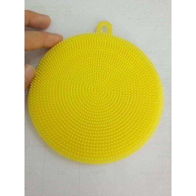 Hot Selling Kitchen Cleaning Sponge Dishwashing Silicone Brush Free of FDA